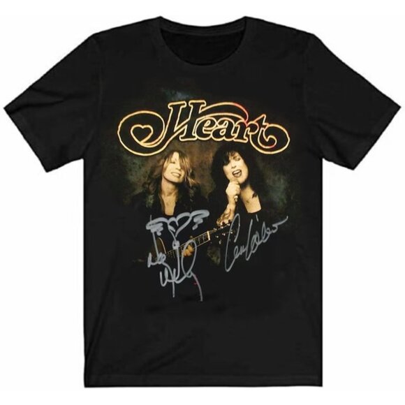 Heart Music Band Unisex T Shirt Classic Rock Vintage Style Tee - Picture 1 of 5